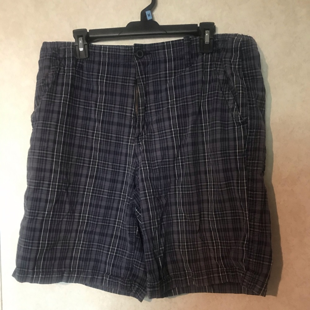Faded Glory Plaid Shorts, Size 36